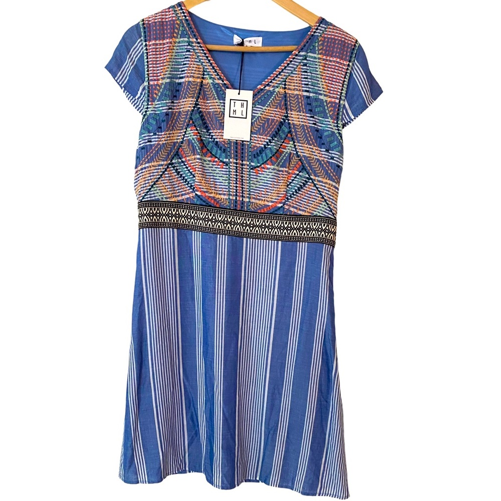 THML Striped BOHO dress